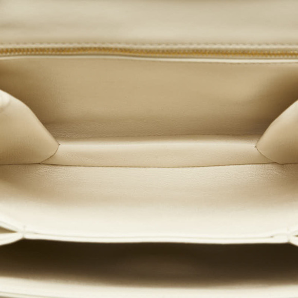 CELINE White Leather Shoulder Bag - Picture 7 of 12